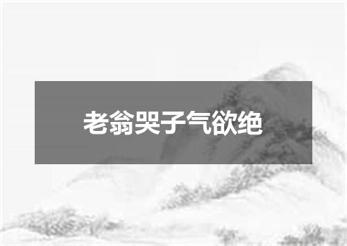 老翁哭子气欲绝