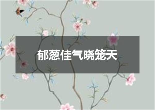 郁葱佳气晓笼天