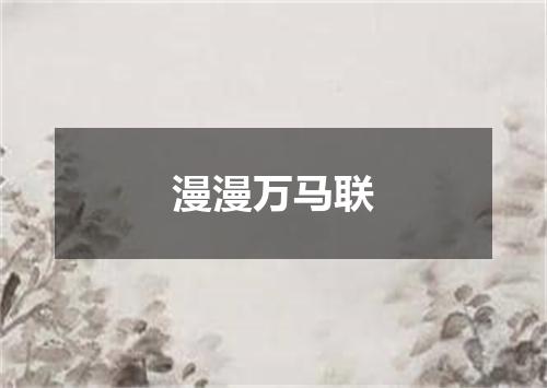 漫漫万马联