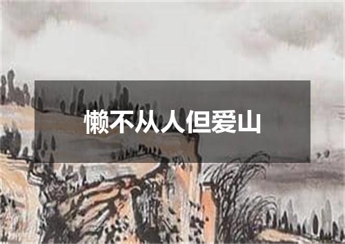 懒不从人但爱山