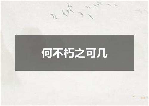 何不朽之可几
