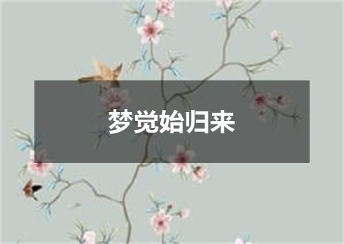 梦觉始归来