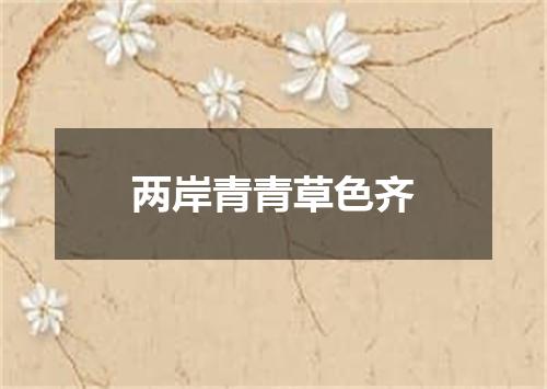两岸青青草色齐