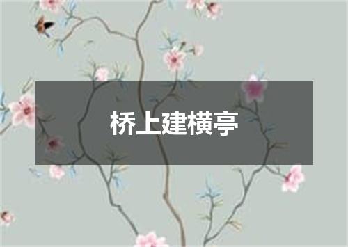 桥上建横亭