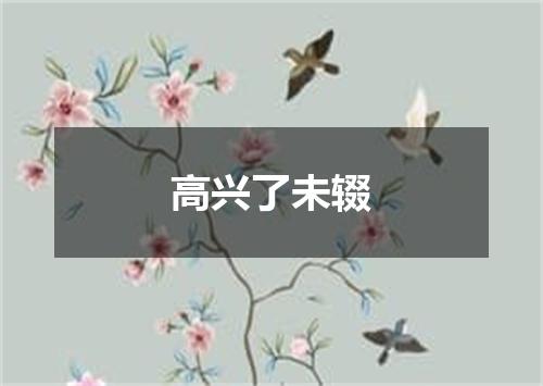 高兴了未辍