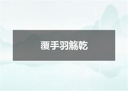 覆手羽觞乾