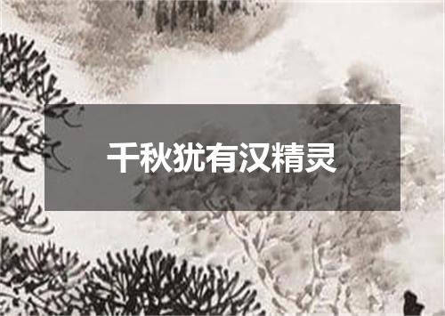 千秋犹有汉精灵