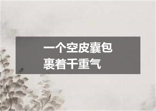 一个空皮囊包裹着千重气
