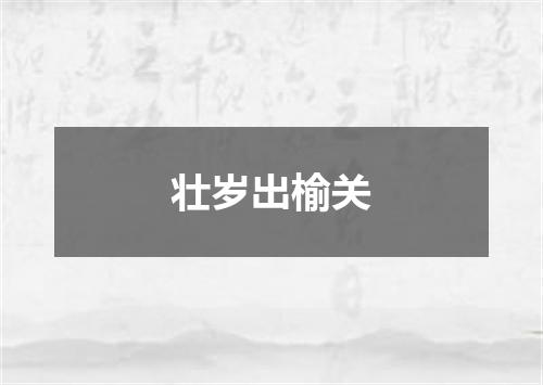 壮岁出榆关