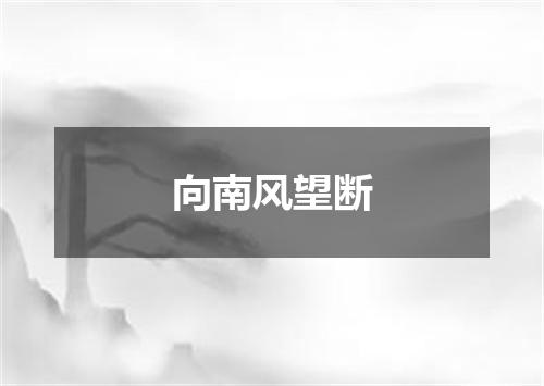 向南风望断