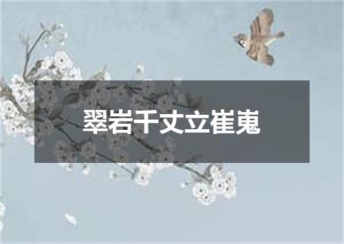 翠岩千丈立崔嵬