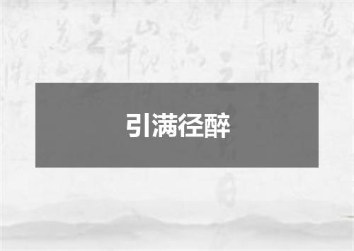 引满径醉