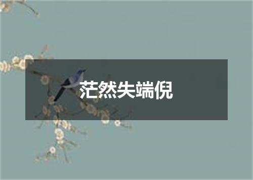 茫然失端倪