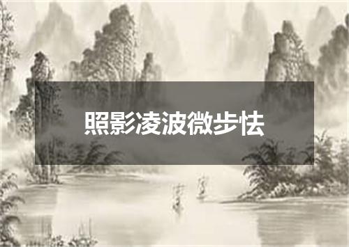 照影凌波微步怯