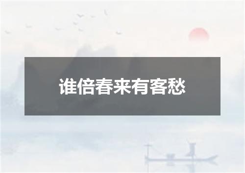 谁倍春来有客愁