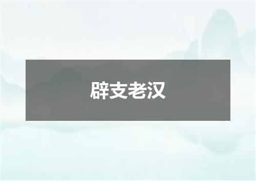 辟支老汉