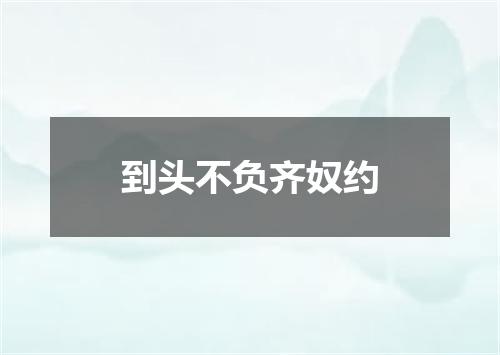 到头不负齐奴约