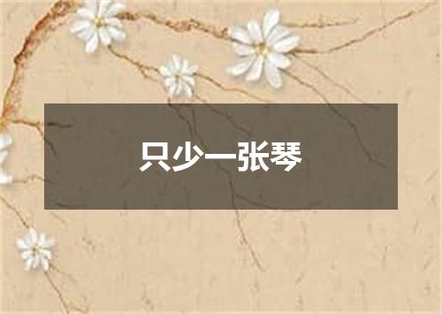 只少一张琴