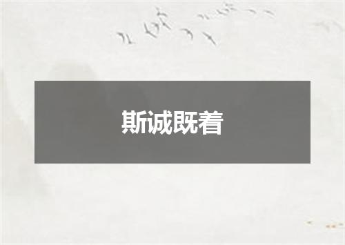 斯诚既着
