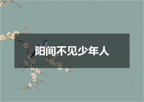 阳间不见少年人