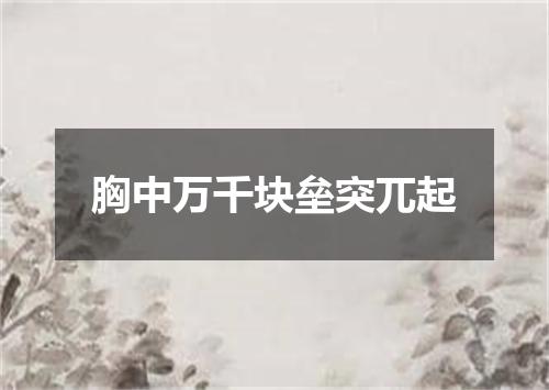 胸中万千块垒突兀起