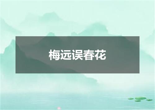 梅远误春花