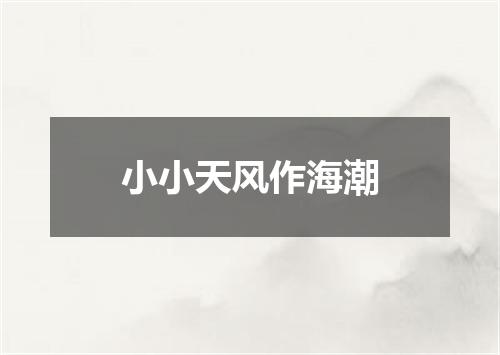 小小天风作海潮