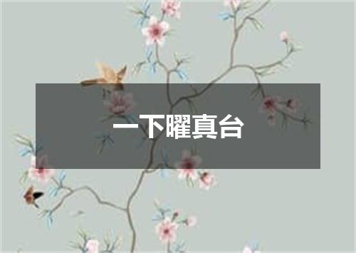 一下曜真台