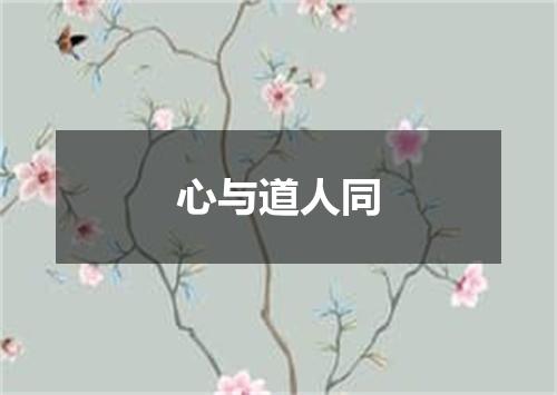 心与道人同