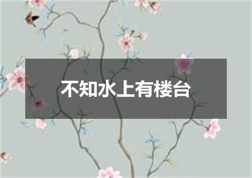 不知水上有楼台
