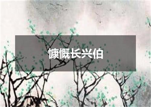 慷慨长兴伯