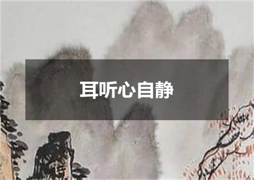 耳听心自静