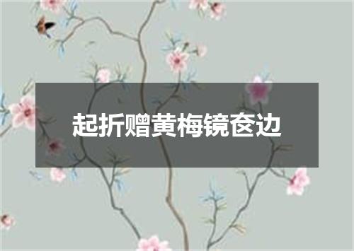 起折赠黄梅镜奁边