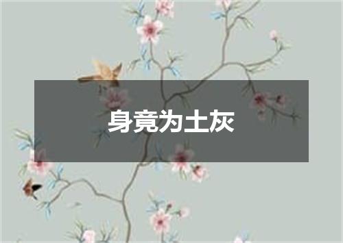 身竟为土灰