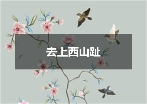 去上西山趾
