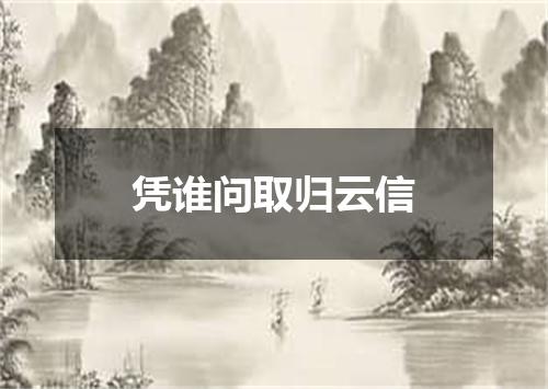 凭谁问取归云信