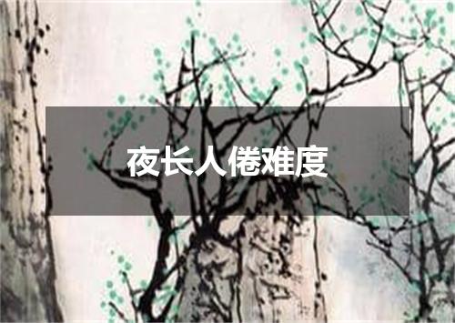 夜长人倦难度