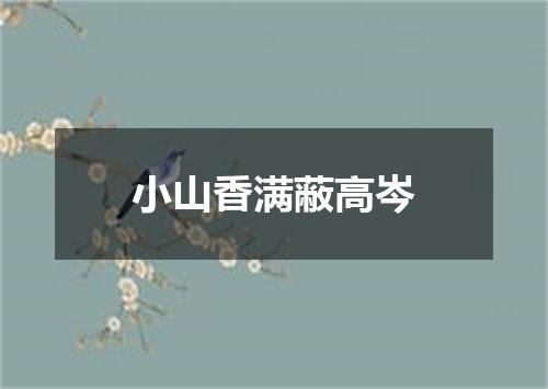 小山香满蔽高岑