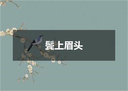 鬓上眉头