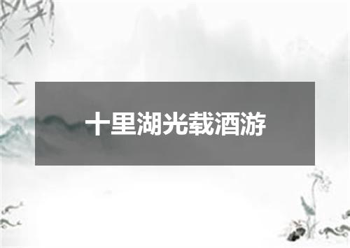 十里湖光载酒游