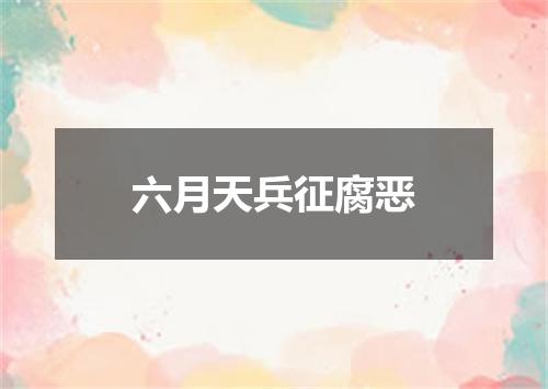 六月天兵征腐恶