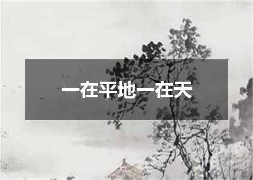 一在平地一在天