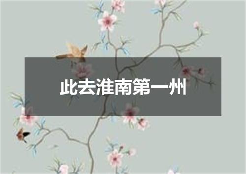 此去淮南第一州