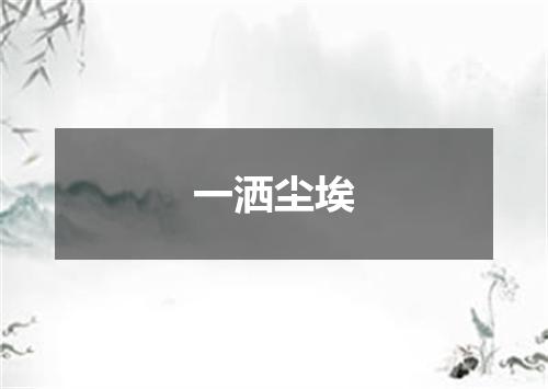 一洒尘埃