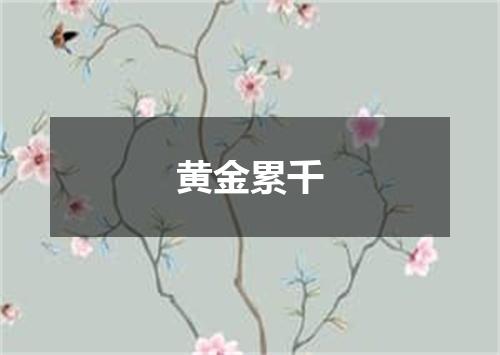 黄金累千