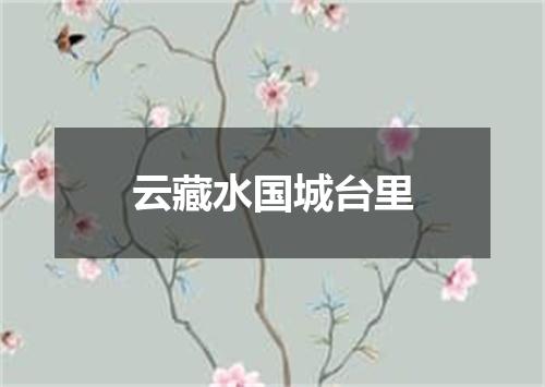 云藏水国城台里