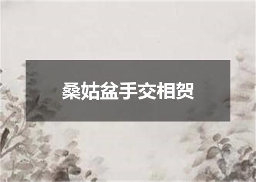 桑姑盆手交相贺