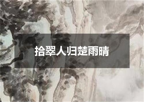 拾翠人归楚雨晴