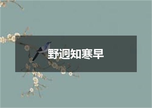 野迥知寒早