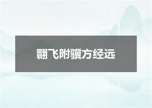 翾飞附骥方经远